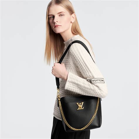 louis vuitton black and gold handbags|Lock and Walk Lockme Leather .